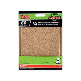Gator 5033 Sanding Sheet, 60-Grit, Coarse, Aluminum Oxide, 5-1/2 in L