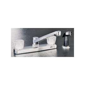 Boston Harbor Non-Metallic Kitchen Faucet, 1.8 Gpm At 60 Psi, 2 Handle, 9.45 In L X 12.8 In W, Chrome