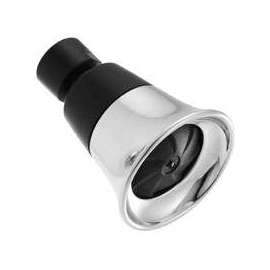 DELTA 75155 Shower Head, 1/2 in IPS, Plastic, Chrome