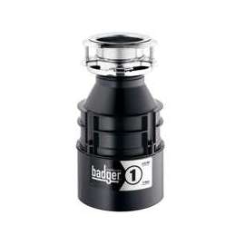 InSinkErator Badger 1 Series 76039H Garbage Disposal, 26 oz Grinding Chamber, 1/3 hp Motor, 120 V, Steel