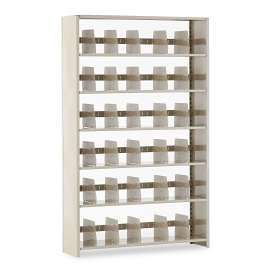 Snap-Together Steel Six-Shelf Closed Starter Set, 48w x 12d x 76h, Sand