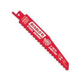Diablo DS0608BFD5 Reciprocating Saw Blade, 8/10 TPI, Bi-Metal Cutting Edge, Steel
