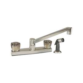Boston Harbor Non-Metallic Kitchen Faucet, 1.8 Gpm At 60 Psi, 8 In Center Distance, 2 Handle, 9.45 In L