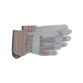 Boss 4094K Welder Gloves, Rubberized Safety Cuff, Blue/Gray, Kids
