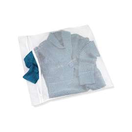 Honey-Can-Do LBG-01144 Sweater Wash Bag, Zipper Closure, Fabric, White
