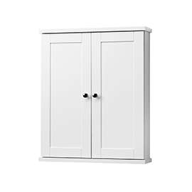 Foremost Columbia COWW2125 Wall Cabinet, 2-Shelf, 2-Door, Wood, White