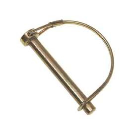 SpeeCo S070938YBU PTO Locking Pin, 1/4 in Dia Pin, 1-3/4 in OAL, Yellow Zinc Dichromate