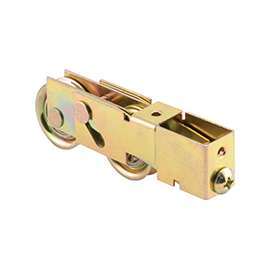 Prime-Line D 1808 Roller Assembly, 1-1/4 in Dia Roller, Plain Back Mounting, Steel
