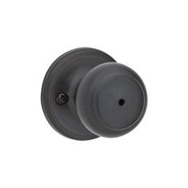 Kwikset 300CV 11P RCAL RC Privacy Door Knob, 1-3/8 to 1-3/4 in Thick Door, Venetian Bronze