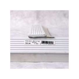 Frost King GR7/10 Garage Door Weatherseal, 7 ft L, 3 in W, Vinyl, White
