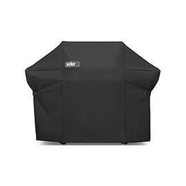 Weber 7108 Grill Cover, 27 in L, 67 in W, 48 in H, Polyester, Black
