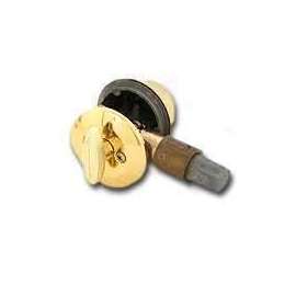 Kwikset 660M3CPRFLRCSK6 Deadbolt, 1-Cylinder, Polished Brass