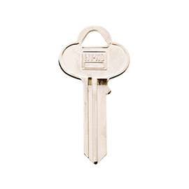 Hy-Ko 11010CO7 Key Blank, Brass, Nickel Plated