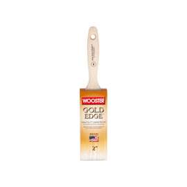 WOOSTER 5232-2 Paint Brush, 2-11/16 in L Bristle, Flat Sash Handle, Stainless Steel Ferrule