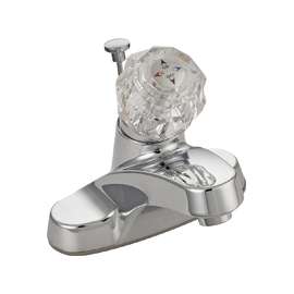 Boston Harbor Non-Metallic Lavatory Faucet, 1.2 Gpm At 60 Psi, 4 In Center Distance, 1 Acrylic Handle
