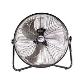 MaxxAir HVFF 20 High-Velocity Floor Fan, 20 in Dia Blade, 1500 to 2250 cfm, 3-Speed, Black