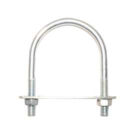 ProSource U-Bolt, Steel, Zinc Plated, 2-1/2 In Inside, 3-1/2 In L X 3-3/4 In W