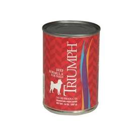 Triumph 6600200 Natural, Premium Dog Food, Beef, 14 oz Can