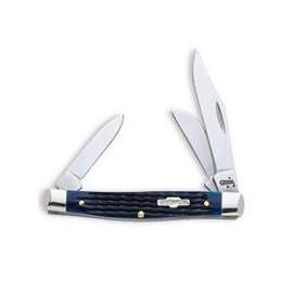 CASE 02806 Folding Pocket Knife, 2.42 in Clip, 1.58 in Sheep Foot, 1.57 in Pen L Blade, 3-Blade, Blue Handle