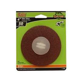 Gator 3062 Fiber Disc, 50-Grit, Coarse Grade, Aluminum Oxide, 4 in Dia