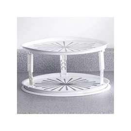 Rubbermaid 2937RDWHT Turntable, 6.1 in H, Plastic, White