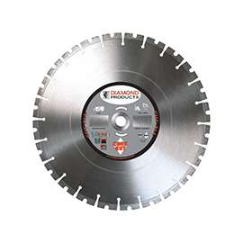 Diamond Products 84968 Circular Saw Blade, 14 in Dia, Diamond Cutting Edge, Universal Arbor