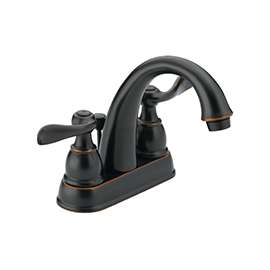 DELTA Windemere B2596LF-OB Bathroom Faucet, 2-Faucet Handle, 5-7/8 in H Spout, Brass, Oil-Rubbed Bronze