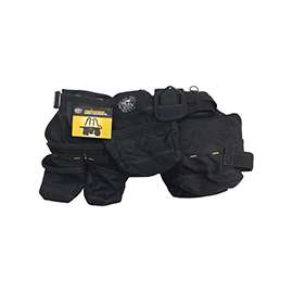 Dead On HDP400945 Carpenter's Suspension Rig, 52 in Waist, 18-Pocket, Poly Fabric, Black