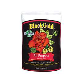 sun gro BLACK GOLD 1410102 8.00 QT P Potting Mix, Brown/Earthy, Granular Grain, 240 Bag