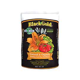 sun gro BLACK GOLD 1402040 8. QT P Potting Mix, Brown/Earthy, Granular Grain, 240 Bag