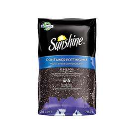 sun gro Sunshine 119 1.50 CFL P Container Potting Mix, Brown/Earthy, Granular Grain, 50 Bag