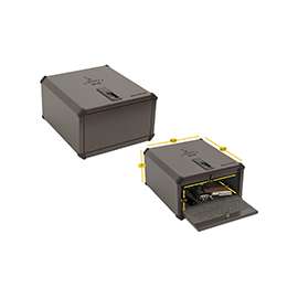 Liberty Safe Home Defender HDX-250 Safe Handgun Vault, Biometric Lock, Steel, Gray