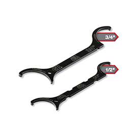 GB LNW-KIT Locknut Wrench Kit, Steel, Black, 2-Piece