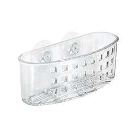 iDESIGN 38900 Sponge and Scrubber Holder, Plastic, Clear