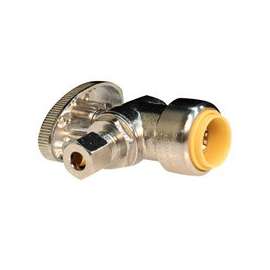 ProBite 190-932HC/LF953AR Ball Valve, 1/2 in Push-Connect x 3/8 in Compression