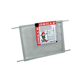 Make-2-Fit PL 15515 Hinged Screen Door Grill, 34-1/2 in W, 20 in H, Plastic