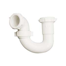 Plumb Pak PP960W S-Trap, 1-1/2 x 1-1/2, 1-1/2 x 1-1/4 in Slip Joint x Thread, White