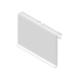 Southern Imperial FastFlip RUS-2-SQTP Label Holder, 2 in Size, Holds Up to 1-1/4 in Tags or Signs, Clear