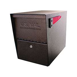 Mail Boss Packagemaster 7208 Mailbox, Steel, Bronze