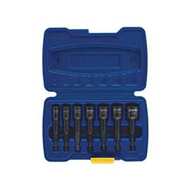 IRWIN POWER-GRIP 394100 Bolt Extractor Set, HCS, Black Oxide, 7-Piece, For Power Tools