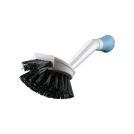 Quickie 121MB Dishwash Brush with Microban, Polypropylene Fiber Bristle, Plastic Handle, Blue/White