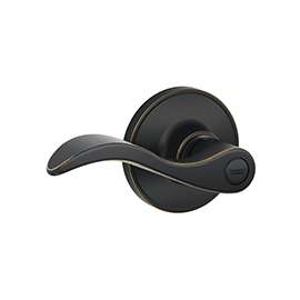 Schlage Seville J40SEV716 Privacy Lever, 3 Grade, Aged Bronze