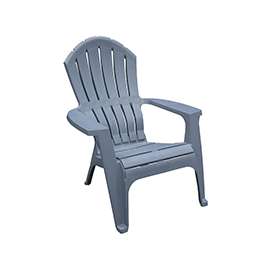 Adams RealComfort 8371-94-3901 Adirondack Chair, 250 lb Weight Capacity, Polypropylene Frame, Bluestone Frame