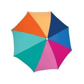 Rio Brands Sun Screening Beach Umbrella, 6 Ft H, Multi-Color, Powder Coated Steel Pole