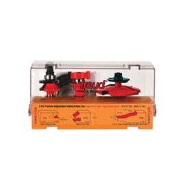 Freud 97-260 Cabinet Bit Set, 1/2 in Dia Shank, 2-Cutter, Carbide