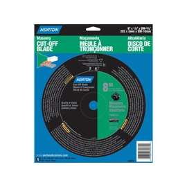 NORTON 07660789070 Cut-Off Wheel, Silicone Carbide, 8 in Dia