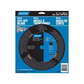 NORTON 07660789010 Cut-Off Wheel, 24-Grit, Aluminum Oxide, 8 in Dia