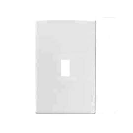 Eaton Wiring Devices PJS1W Mid-Size Wallplate, 1-Gang, Polycarbonate, White