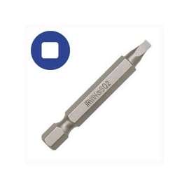 IRWIN 93231 Power Bit, #2 Drive, Square Recess Drive, 1/4 in Shank, Hex Shank, S2 Steel