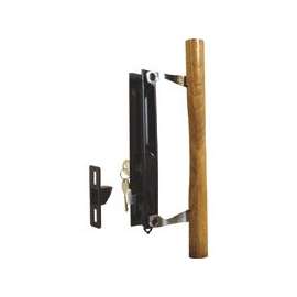 Prime-Line C 1032 Handle Set, 1 to 1-1/4 in Thick Door, Aluminum, Wood